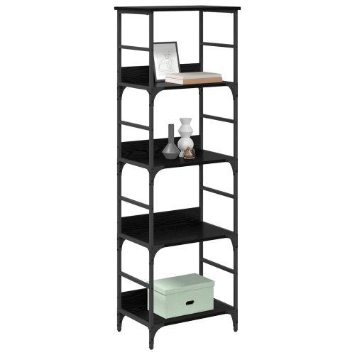 Рафт за книги Черния дъб 50 x 33 x 153 см Инженерно дърво