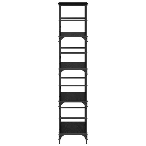Рафт за книги Черния дъб 50 x 33 x 153 см Инженерно дърво