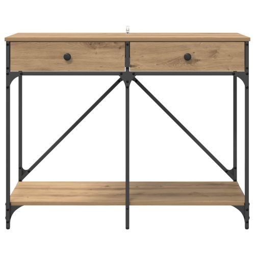 Конзолна маса с чекмедже Дъб 100 x 39 x 78,5 см Инженерно дърво