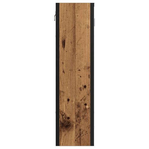 Шкаф за баня с огледало, 60x16x60 см, инженерно дърво