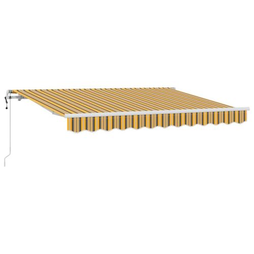 Сгъваем навес Жълто 350 x 200 cm текстил