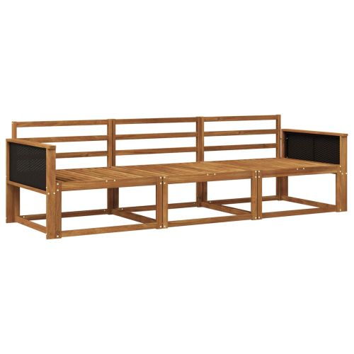 Комплект дивани за открито 3 pcs Натурално
