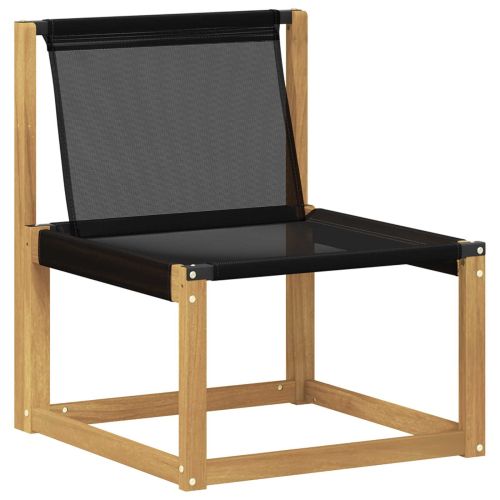 Комплект дивани за открито 6 бр. Бяло и черно