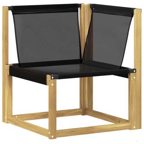 Комплект дивани за открито 7 бр. Бяло и черно