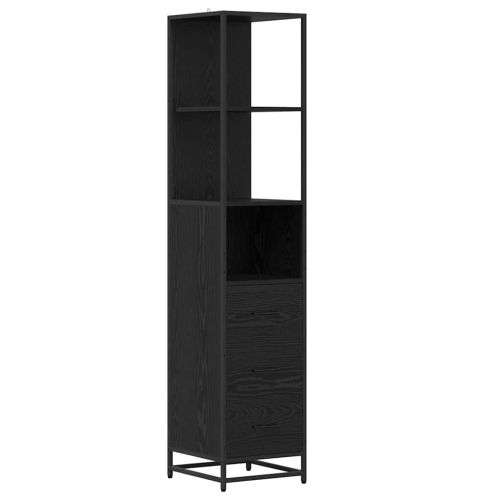Комплект мебели за баня 3 бр. Черния дъб 80 x 33 x 60 см