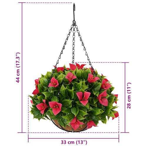 Изкуствени цветя Розов 33 x 33 x 44 см Полиетилен и стомана