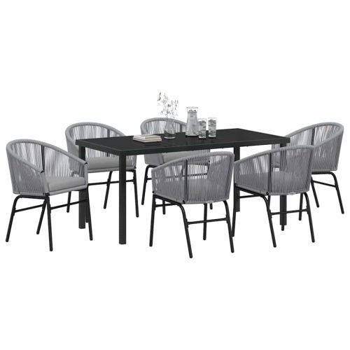 Комплект за хранене в градината 7 pcs Антрацит