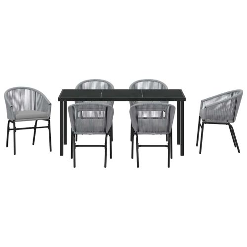 Комплект за хранене в градината 7 pcs Антрацит