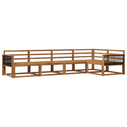 Комплект дивани за открито 5 pcs Натурално