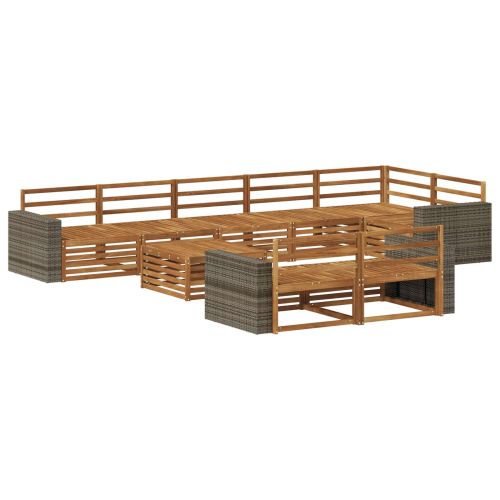 Комплект дивани за открито 9 pcs