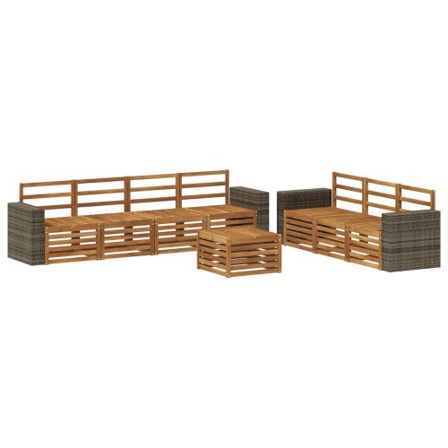 Комплекти дивани 8 pcs Солидно акациево дърво