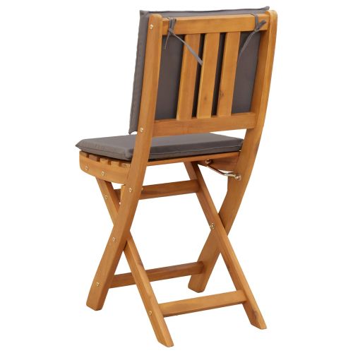 Външни бistro столове 6 pcs Тъмносиво 38 x 46 x 85 см