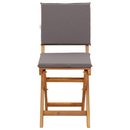 Външни бistro столове 8 pcs Тъмносиво 38 x 46 x 85 см