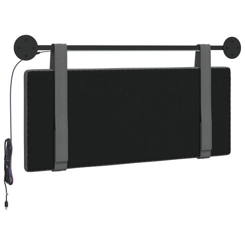 Табла за легло висяща Тъмносиво Текстил