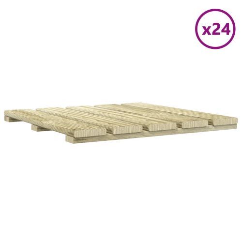 Плочка за decking 24 pcs Зелено 50 x 50 cm