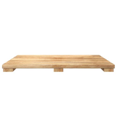 Плочка за decking 30 pcs Кафяво 50 x 50 cm
