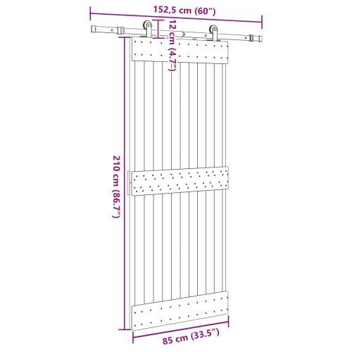 Преплъзваща се врата NARVIK 85 x 210 см (152,5 см)