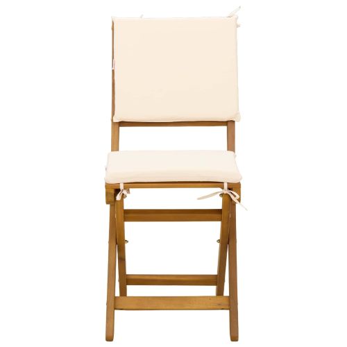 Външни бistro столове 4 pcs Кремавобяло 38 x 46 x 85 см