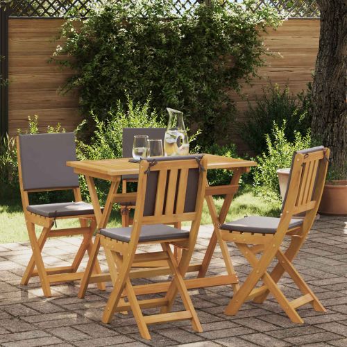 Външни бistro столове 4 pcs Тъмносиво 38 x 46 x 85 см