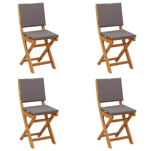 Външни бistro столове 4 pcs Тъмносиво 38 x 46 x 85 см