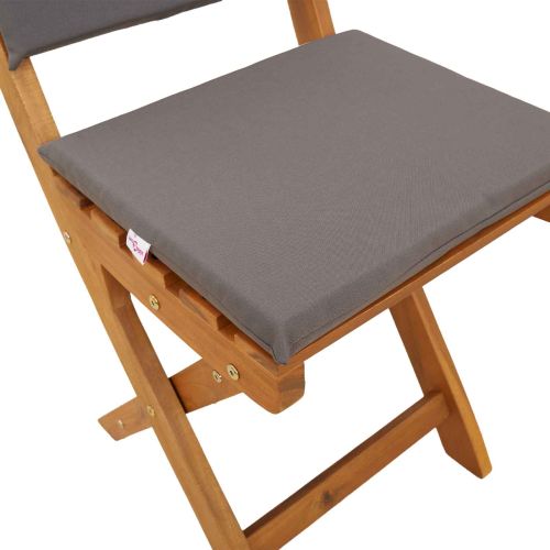 Външни бistro столове 4 pcs Тъмносиво 38 x 46 x 85 см