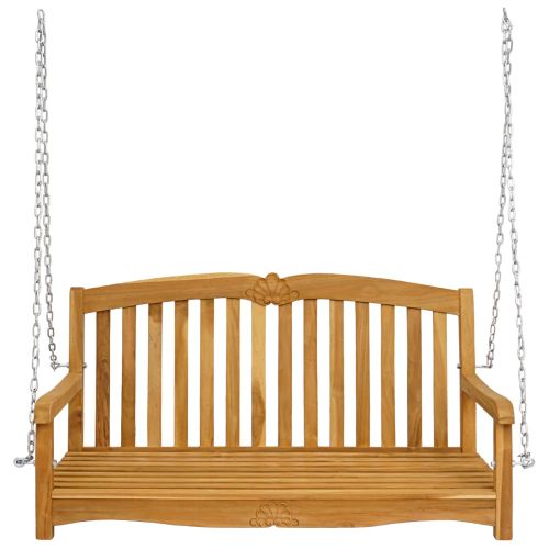 Люлееща се пейка тип мида 114 x 60 x 60,5 см