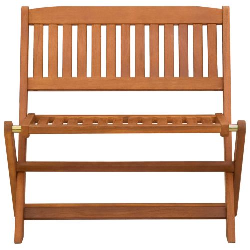 Детска пейка 1 -Seater 61 x 38 x 57 см Плътно евкалиптово дърво