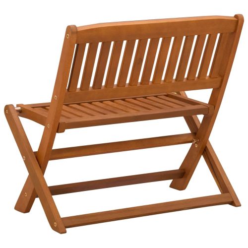 Детска пейка 1 -Seater 61 x 38 x 57 см Плътно евкалиптово дърво