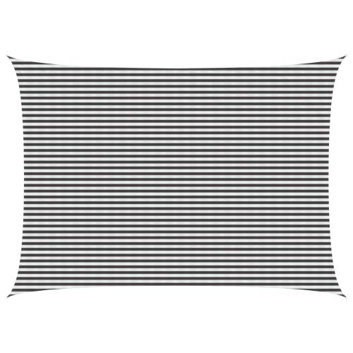 Слънцезащитен плат Антрацит и бяло 5 x 7 m HDPE