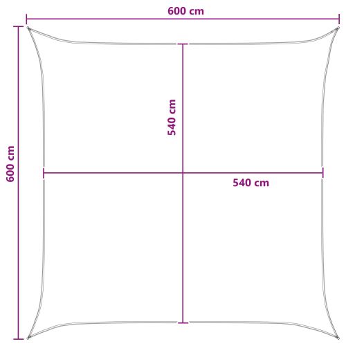 Слънцезащитен плат Синьо и бяло 6 x 6 m HDPE