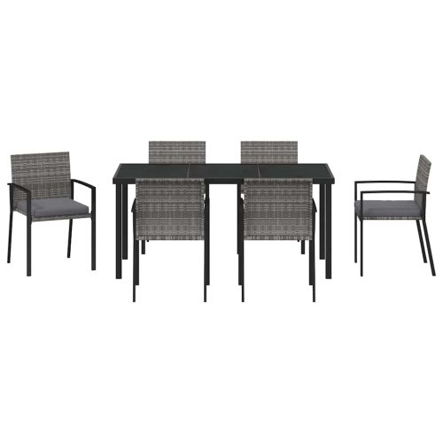 Комплект за хранене в градината 7 pcs Сив