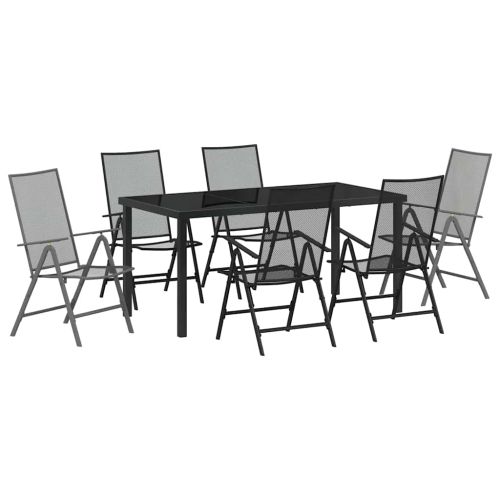 Комплект за хранене в градината 7 pcs Антрацит