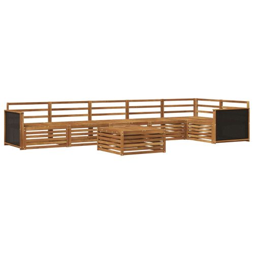 Комплект дивани за открито 7 pcs Натурално 79 x 79 x 37 см