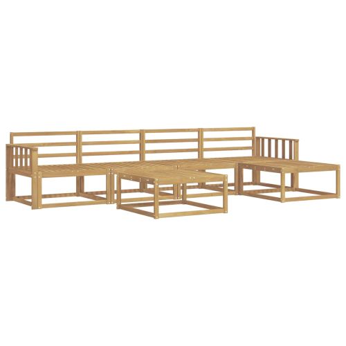 Комплект дивани за открито 6 pcs Бяло 79 x 79 x 37 см