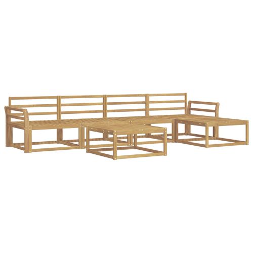 Комплект дивани за открито 6 pcs Бяло 79 x 79 x 37 см