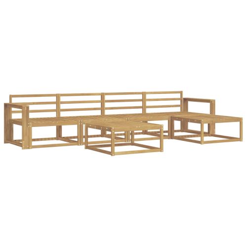 Комплект дивани за открито 6 pcs Бяло 79 x 79 x 37 см
