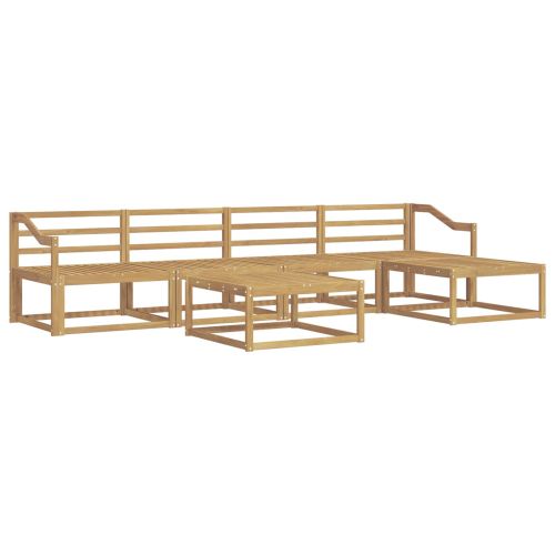 Комплект дивани за открито 6 pcs Бяло 79 x 79 x 37 см