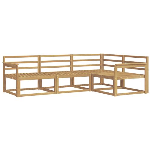 Комплект дивани за открито 4 pcs Бяло 247,5 x 168,5 x 73 см