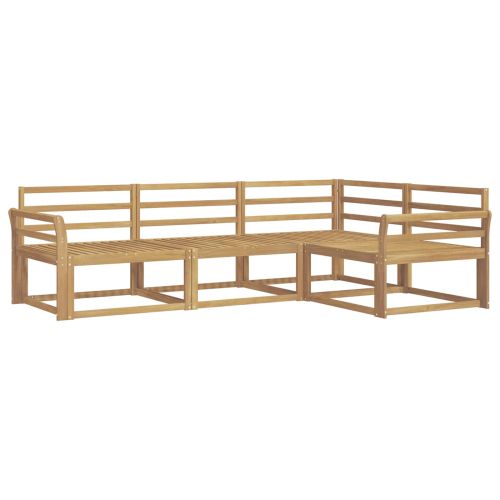 Комплект дивани за открито 4 pcs Бяло 250 x 170,5 x 73 см