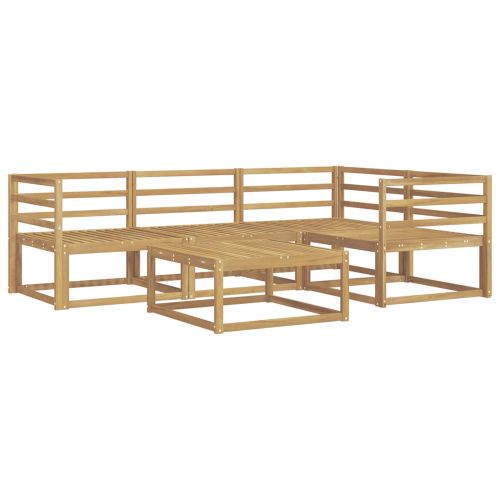 Комплект дивани за открито 5 pcs Бяло 79 x 79 x 37 см