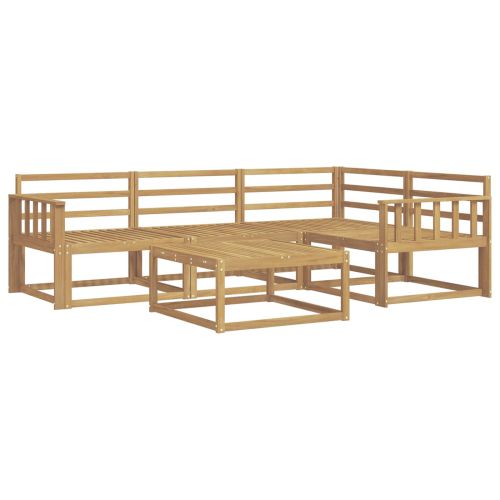 Комплект дивани за открито 5 pcs Бяло 79 x 79 x 37 см