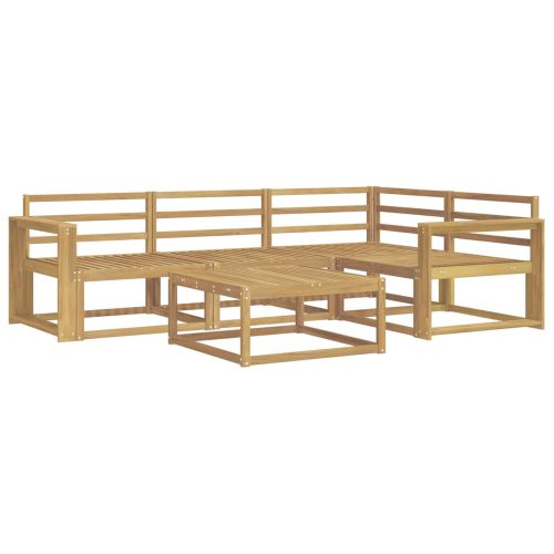 Комплект дивани за открито 5 pcs Бяло 79 x 79 x 37 см