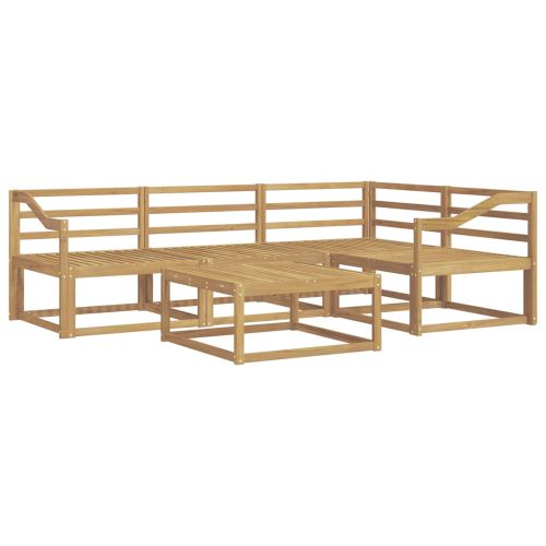 Комплект дивани за открито 5 pcs Бяло 79 x 79 x 37 см