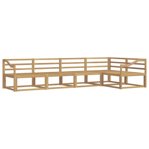 Комплект дивани за открито 5 pcs Бяло 325 x 166,5 x 73 см