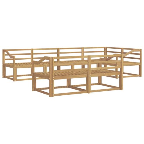 Комплект дивани за открито 8 pcs Бяло 325 x 166,5 x 73 см