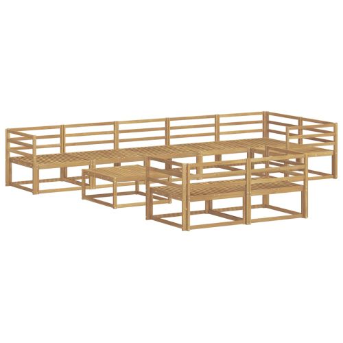 Комплект дивани за открито 9 pcs Бяло 79 x 79 x 37 см
