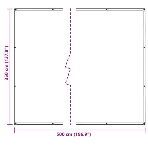 Тарапо 350 gsm Прозрачен 5 × 3,5 m ПВЦ