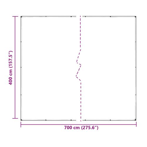 Тарапо 350 gsm Прозрачен 7 x 4 m ПВЦ