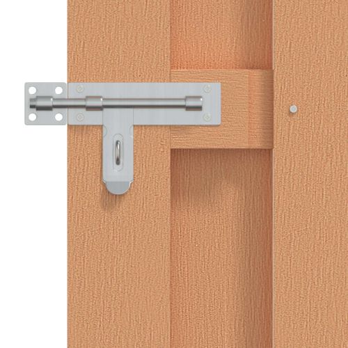 Градинска врата 100 x 100 cm WPC и алуминий Кафяво