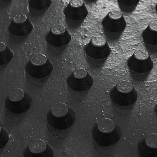 Оребрена дренажна плоча Черно 0,5 x 10 м HDPE